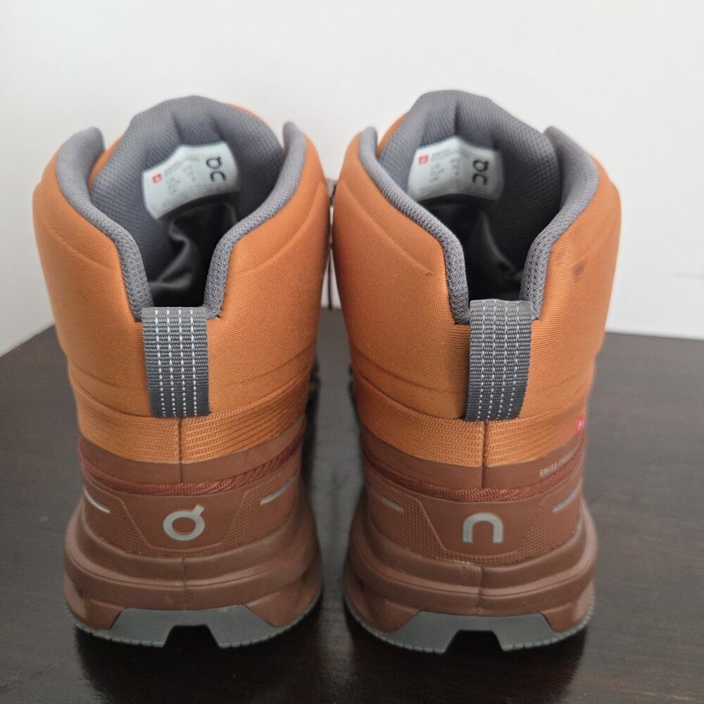 On Cloud Cloudrock Waterproof Hiking Boots Women's Size 8 / EUR 39 Brown Pecan - Picture 5 of 8